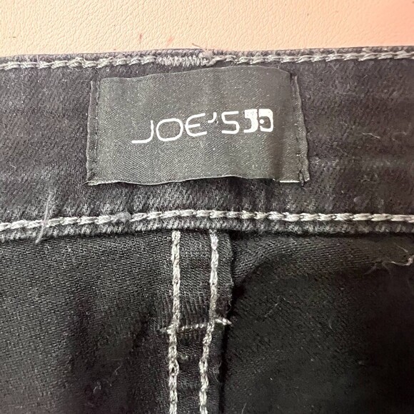 Joes Glossy Waxed Gray Coated The Charlie High Rise Skinny Ankle Jeans Size 28 - Picture 8 of 12